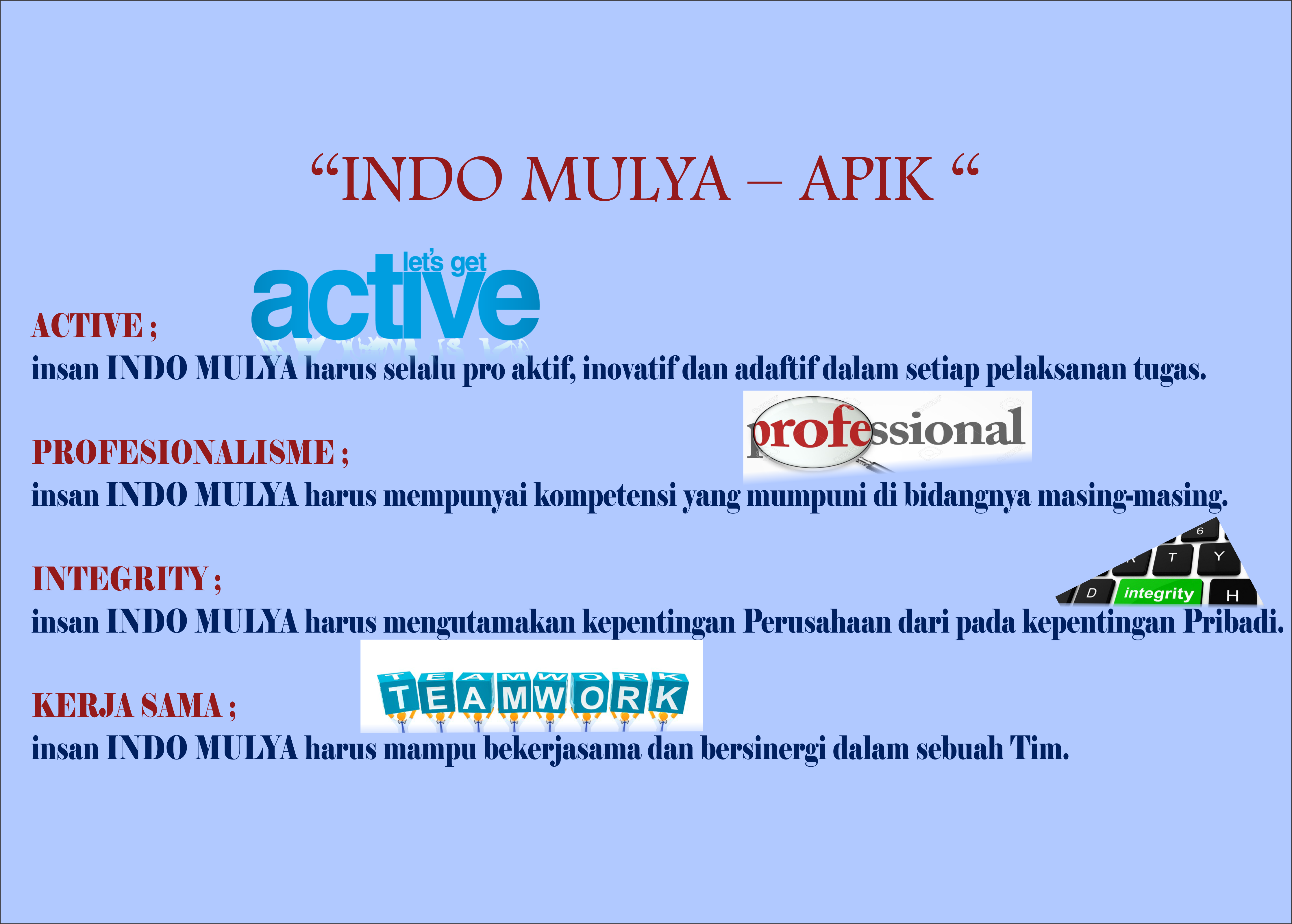 filsat A.P.I.K PT.Indo Mulya